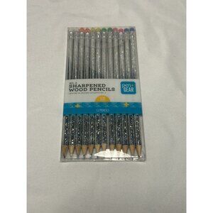 12 count NO 2 silver glitter pre sharpened wood pencils PEN GEAR